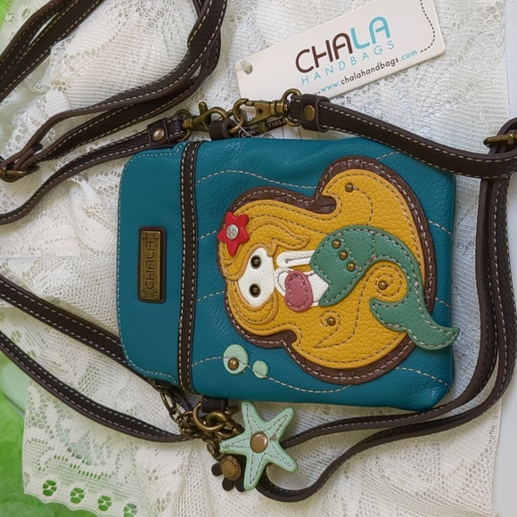 NWT CHALA 3 Way Convertible Mermaid Bag Phone Purse - Picture 1 of 10